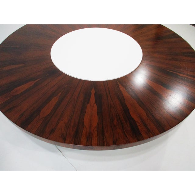 Wood Rare Milo Baughman Rosewood Lazy Susan Coffee Table for Thayer Coggin For Sale - Image 7 of 13