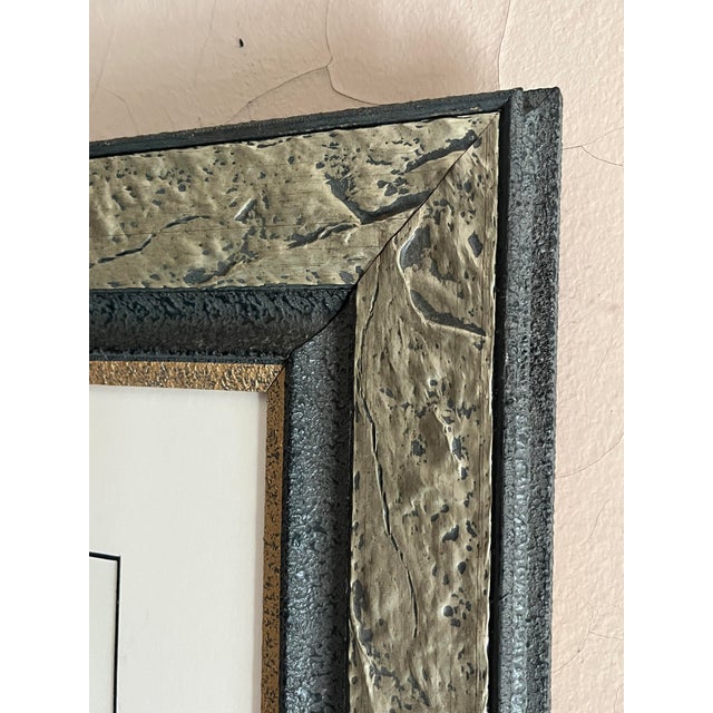 Antique White Scott Jacobs " 1923 F Head Twin Xxx" Mixed Media Etching With Watercolor, Hand-Signed For Sale - Image 8 of 9