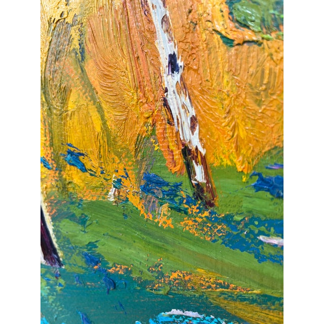 Impressionistic Landscape Original Oil Painting For Sale - Image 10 of 12