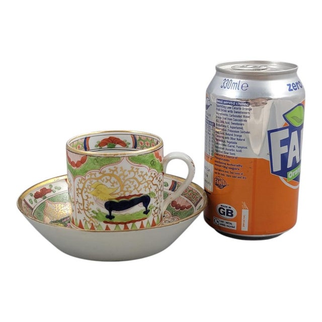 Porcelain Coffee Cup and Saucer from Worcester, Set of 2 For Sale - Image 13 of 14