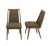 Mid-Century Modern Set of Four Mid-Century Modern Blond Wood Side Dining Chairs New Upholstery MINT For Sale - Image 3 of 8