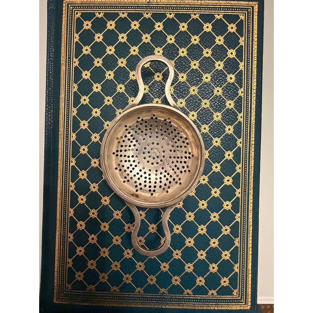 International Silver Vintage 1940’s Sterling Silver Over-the-Cup Tea Strainer For Sale - Image 4 of 9