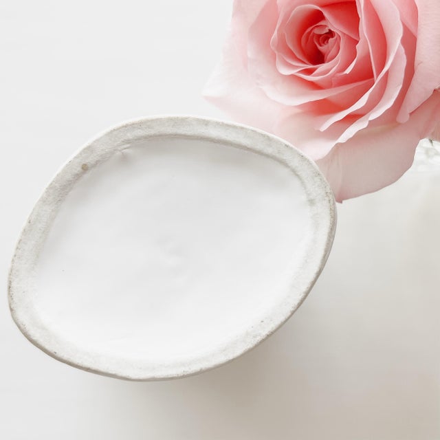 Shabby Chic Antique Porcelain Old Paris Spill Flower Vase For Sale - Image 3 of 9