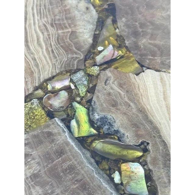 1950's Mid Century Modern Wrought Iron Base Table For Sale - Image 4 of 4