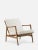 Stefan Lounge Chair in Cream Cord and Dark Wood, 2023 For Sale - Image 3 of 4