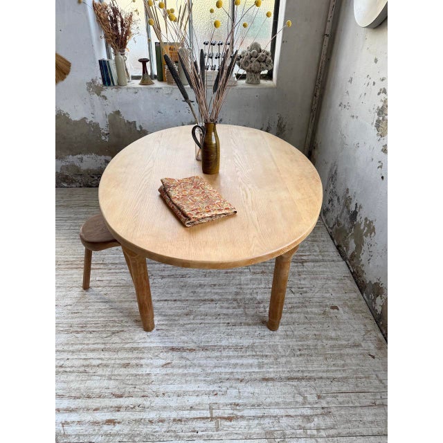 Oval Oak Farmhouse Table, 1960s For Sale - Image 10 of 18