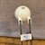 For your consideration, a vintage IKEA Espressivo telescopic halogen desk lamp from the 1990s. It features a white, dome-...