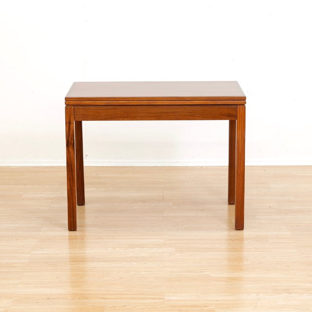 Mid Century Folding Card Table For Sale - Image 4 of 11