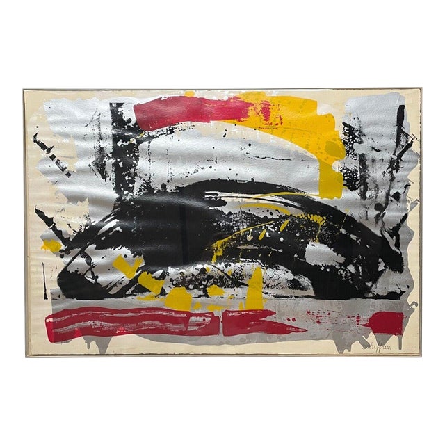 Original Herbert Schiffrin Lyrical Abstraction Signed Expressionism Lithograph For Sale