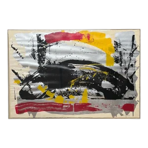 Original Herbert Schiffrin Lyrical Abstraction Signed Expressionism Lithograph
