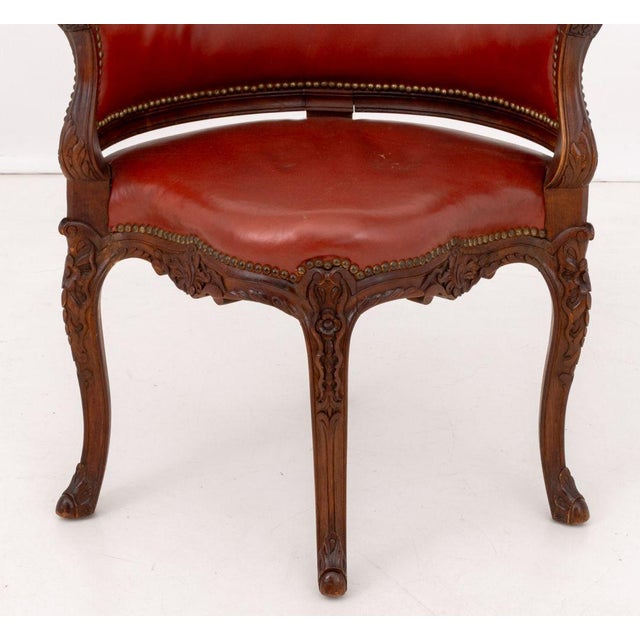 Louis XV Style Walnut Corner Chair For Sale - Image 4 of 8