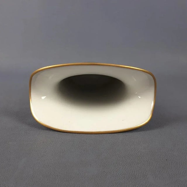 Handmade 24 Karat Gold-Plated Porcelain Goldfish Vase from Morbelli, 1970s For Sale - Image 9 of 14