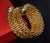 Metal Late 20th Century Italian Fope Flex’it Blue Sapphire Woven Triple Wrap Bangle Bracelet in 18k Yellow & White Gold For Sale - Image 7 of 15