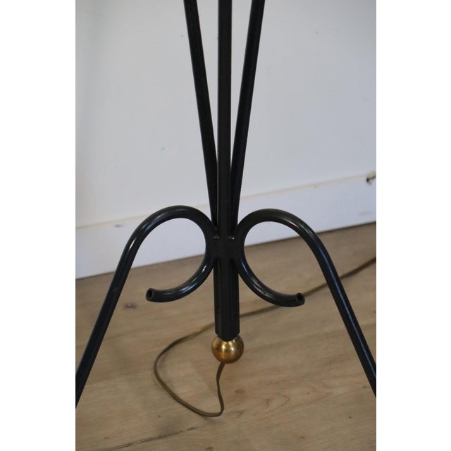 Tripod Floor Lamp in Tubular Metal, 1950s For Sale - Image 10 of 16