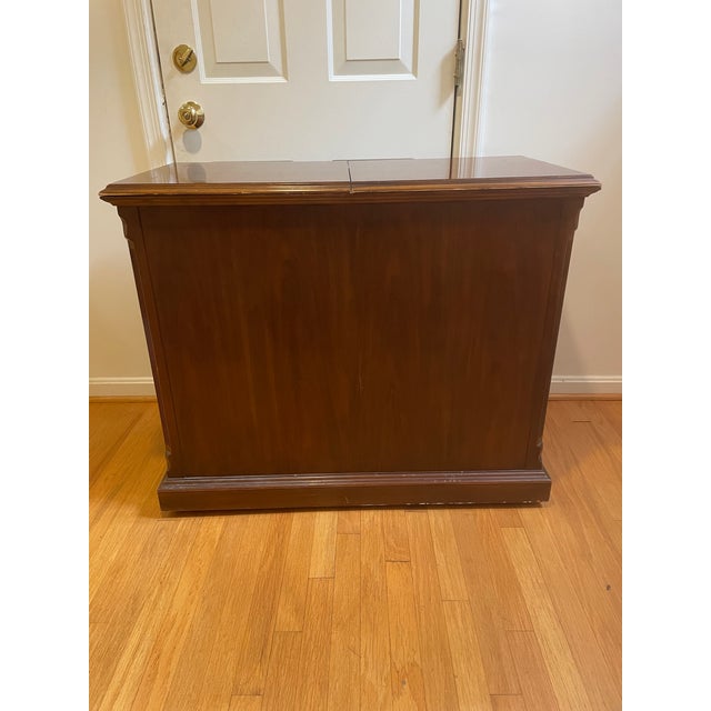 Drexel Heritage "Vintage Cherry" Expandable Flip-Top Server Bar Cabinet For Sale - Image 17 of 17