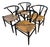 Set of Four Wishbone Dining Chairs, Attributed to Hans Wegner for Carl Hansen & Søn For Sale