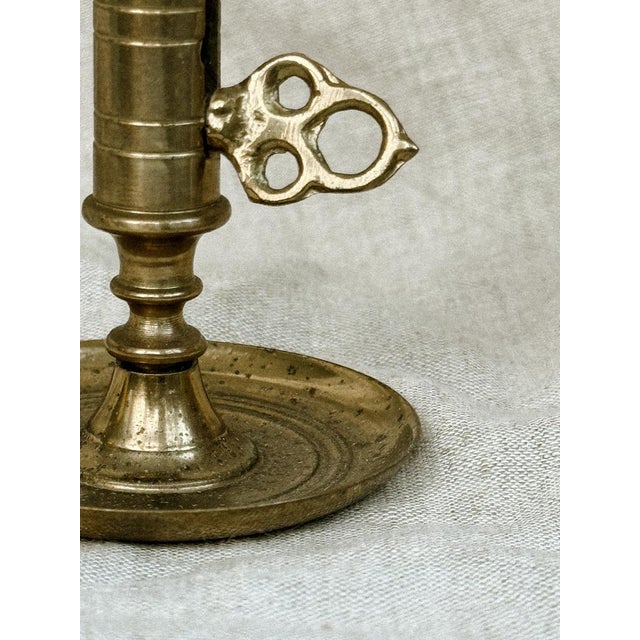 Mid-Century Modern Vintage Portuguese Brass Mini Candleholder by Valsan, 1960 For Sale - Image 3 of 5