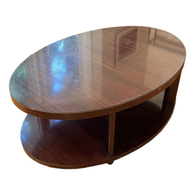 Baker Furniture Oval Coffee Table by Barbara Barry For Sale