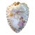 Extraordinary Large 19th Century Porcelain Heart Shaped Wall Hanging or Centerpiece, Hand-Painted - By G. W. Turner, Tunstall, England For Sale