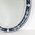 Mid-Century Venetian Glass Reverse-Etched Oval Mirror W/ Sapphire Blue Border For Sale - Image 14 of 16