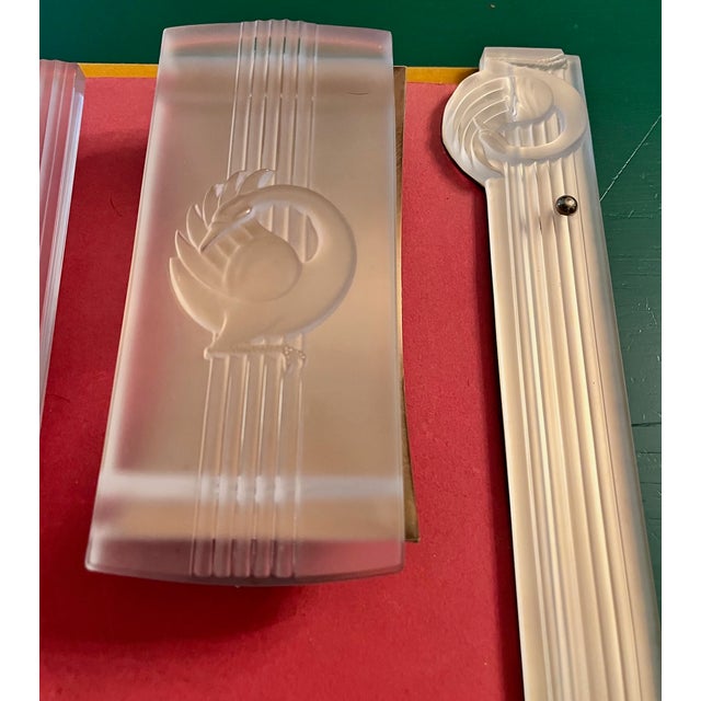 Lalique Crystal Swan Josephine Cigne Desk, Paper Knife, Calendar and Matt Set, Vintage For Sale - Image 10 of 13