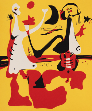 Joan Miro, Day and Night at the Beach, Screen Print
