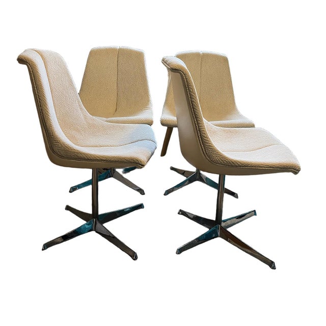 1960s 1960s Richard Schultz for Knoll Dining Chairs Mid Century Modern Space Age Set of 4 For Sale - Image 5 of 12