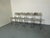 Silver Postmodern Architectural Stainless Steel Dining Chairs, 1980s, Set of 4 For Sale - Image 8 of 18