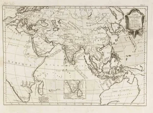 Rigobert Bonne, Carte Pour Servir a l'Histoire Philosophique\., Etching, 1780