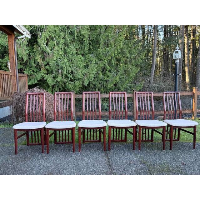 1960s 1960s Mid Century Modern Danish Rosewood Bentwood Dining Chairs For Sale - Image 5 of 9