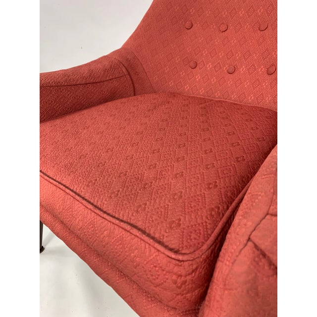 Chair is a nice samen color, very nice lines and low to the ground. Very hard chair to find