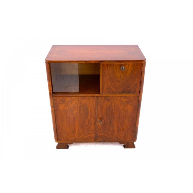 Art Deco chest of drawers, Poland, 1940s. This piece of furniture is in very good condition, after professional...