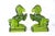 1930s Art Deco Green Glass Towering Horse Bookends - a Pair For Sale - Image 5 of 5