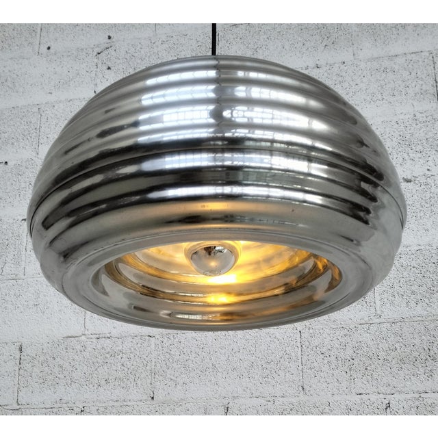 Splugen Brau Pendant Lamp in Aluminum by Achille and Piergiacomo Castiglioni for Flos, 1970s For Sale - Image 12 of 13