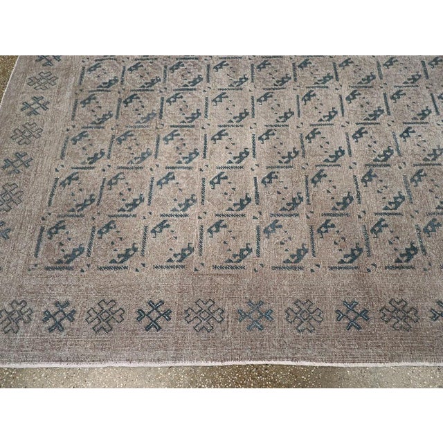 Textile Galerie Shabab Collection Mid-20th Century Turkish Anatolian Room Size Carpet For Sale - Image 7 of 10