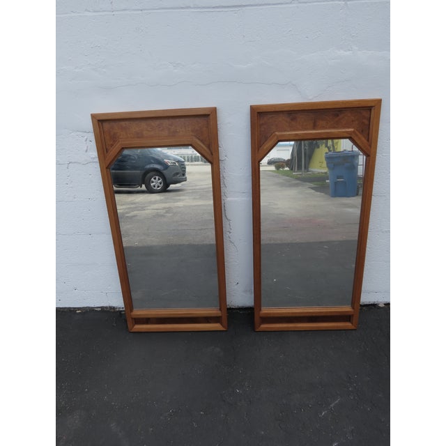 Basic Witz Mid Century Wall Bathroom Vanity Mirrors a Pair 6578 For Sale In Miami - Image 6 of 8