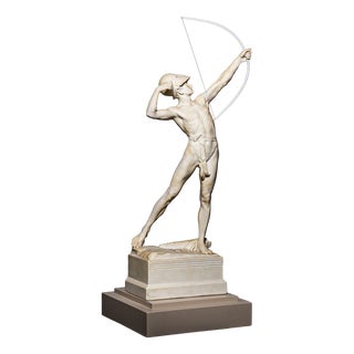 After Ferdinand Lugerth, Archer, 1909, Artificial Marble For Sale