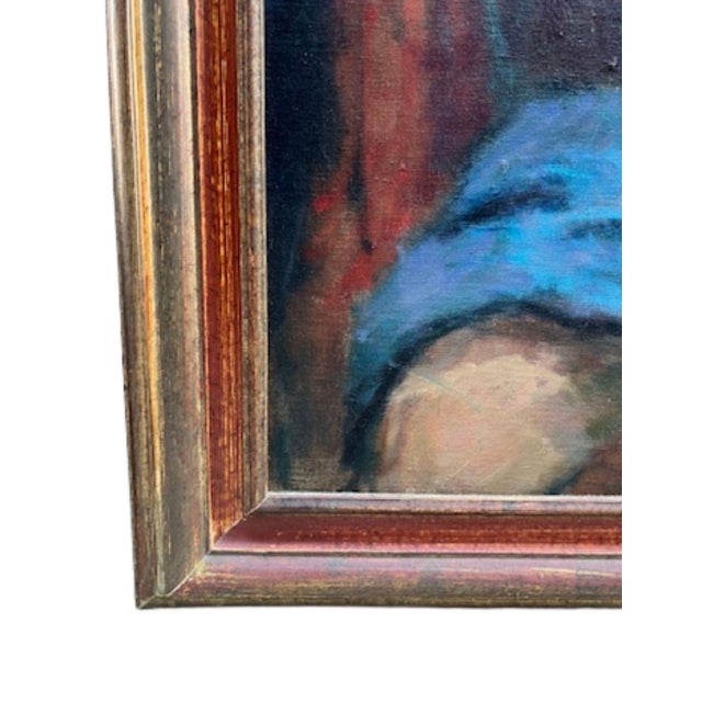 Vintage Framed Acrylic Painting of Nude, Signed Hal Frater For Sale - Image 9 of 12