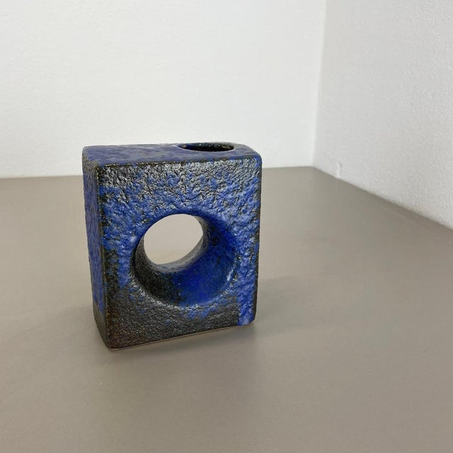 Article: Ceramic vase Producer: VEST Ceramics, Netherlands Decade: 1970s this original vintage Studio Pottery vase was...