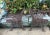 Vintage Cast Iron Garden Bench With Carved Side End Pieces For Sale - Image 11 of 12