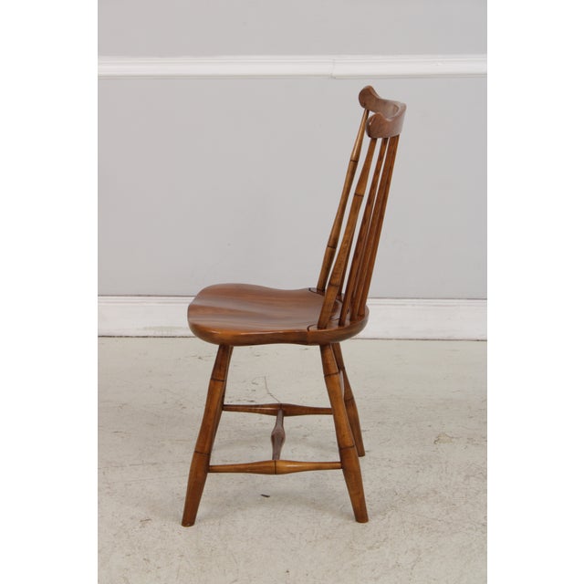 Stickley Set of 6 Stickley Cherry Windsor Style Chairs For Sale - Image 4 of 18