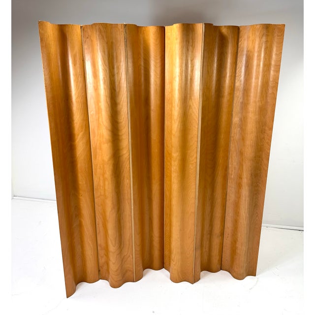 Eames 6 panel Birch plywood screen. Designed by Charles Eames and manufactured by Herman Miller. This is an early example...