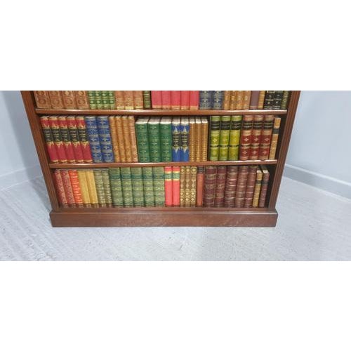 Mahogany Open Adjustable Bookcase For Sale - Image 4 of 10