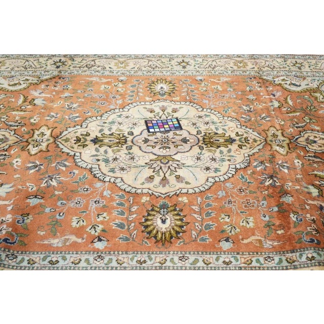 Vintage Persian Tabriz Rug 6' X 8'9'' For Sale In New York - Image 6 of 10