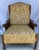 Mid-Century Solid Wood and Fabric Wing Back Leisure Lounge Chair with Scroll Arms For Sale - Image 11 of 11
