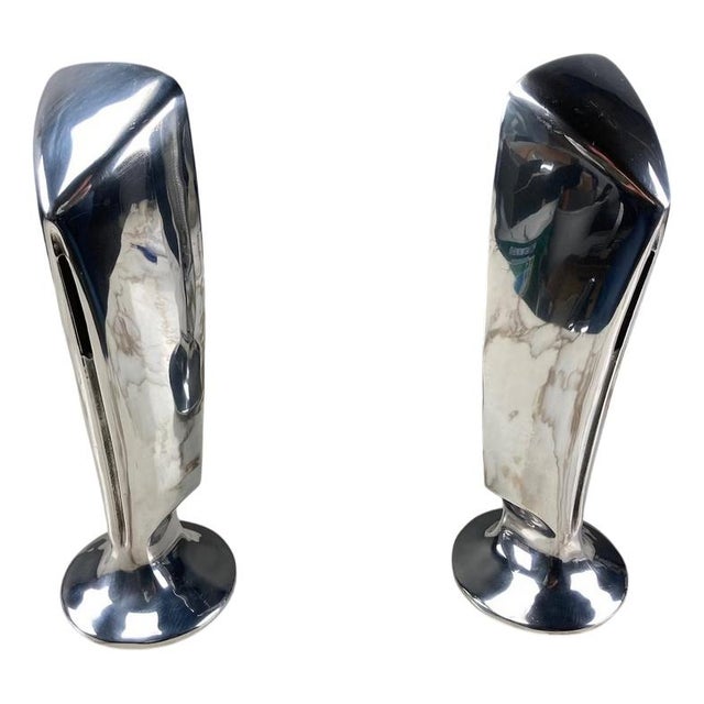 Art Deco Wall Sconces in Aluminum Magnesium by Jorge Pensi, 1980s, Set of 2 For Sale - Image 11 of 11