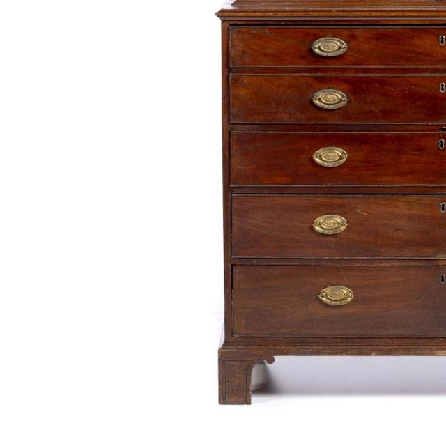 George III Desk Bookcase with Drawers For Sale - Image 3 of 6