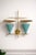 Spectacular large mid century Limited edition sconce by Roberto Giulio Rida in brass, coated aluminum, Italy, 1950s. ....