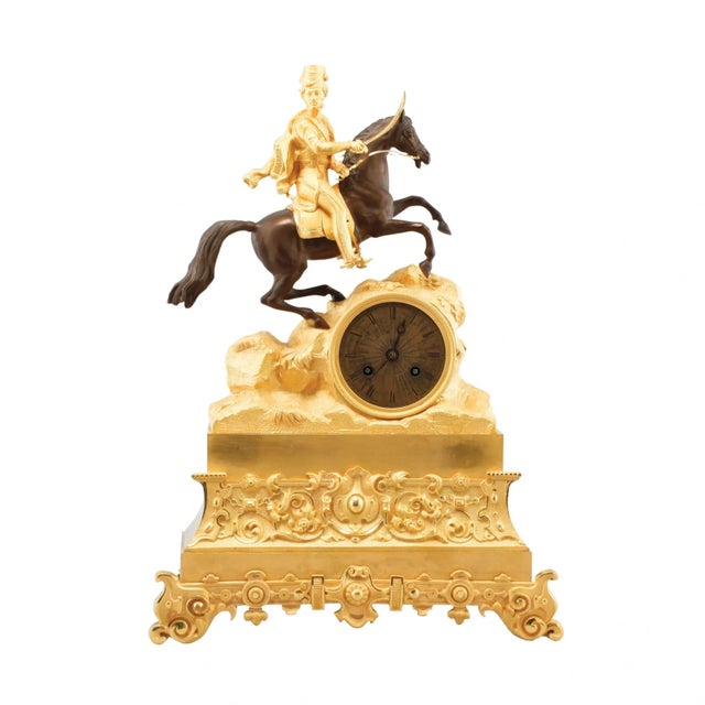 Cavalryman Mantel Clock For Sale - Image 9 of 9
