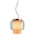 Golden Matte, Beige Textile, and Transparent Glass Manila T Gr Pendant Light from Sebastian Herkner For Sale - Image 6 of 6